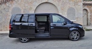 luxury van mercedes black stars limousines