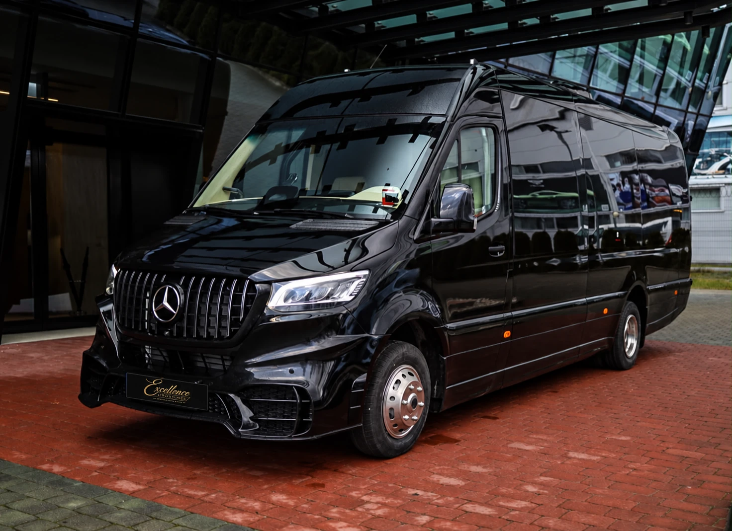 Black Mercedes Sprinter exterior